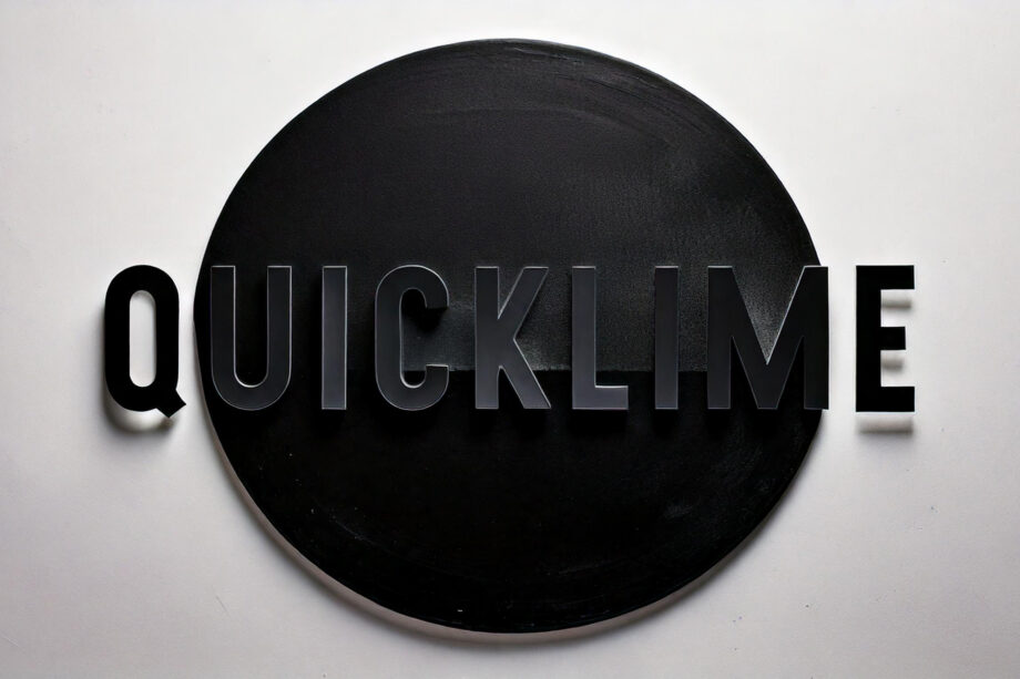 Minimalist image with a single black geometric shape, such as a circle, centered on a light background with ample white space.